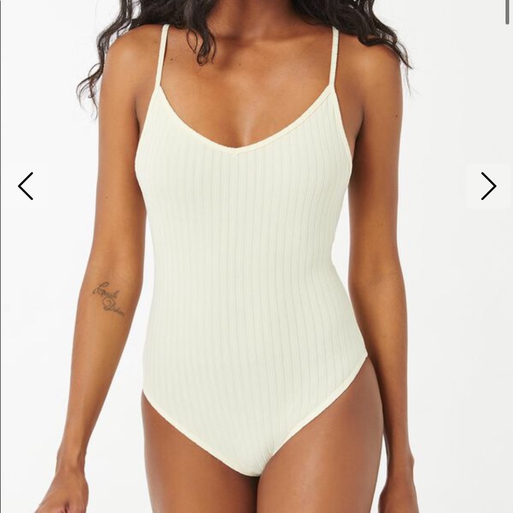 Ardene Ribbed Vneck Bodysuit